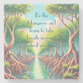 Mangrove & Quote ストーンコースター