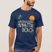 Manhattan Beachカリフォルニアのワイシャツ Tシャツ (正面)