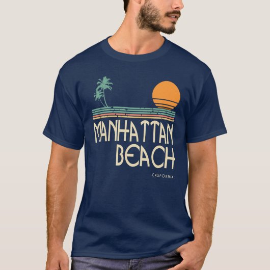 Manhattan Beachカリフォルニアのワイシャツ Tシャツ (正面)
