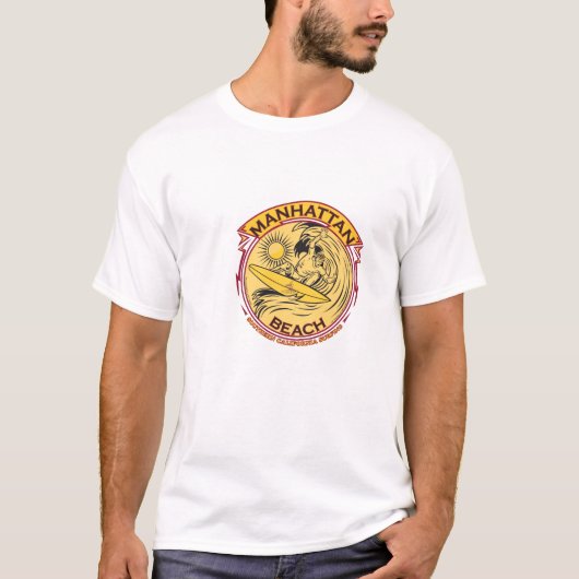 MANHATTAN BEACHカリフォルニア Tシャツ (正面)