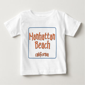 Manhattan BeachカリフォルニアBlueBox ベビーTシャツ