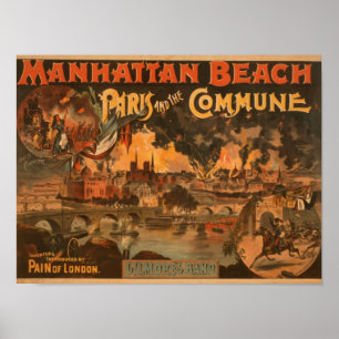 Manhattan Beach -パリおよびコミューンの演劇 ポスター