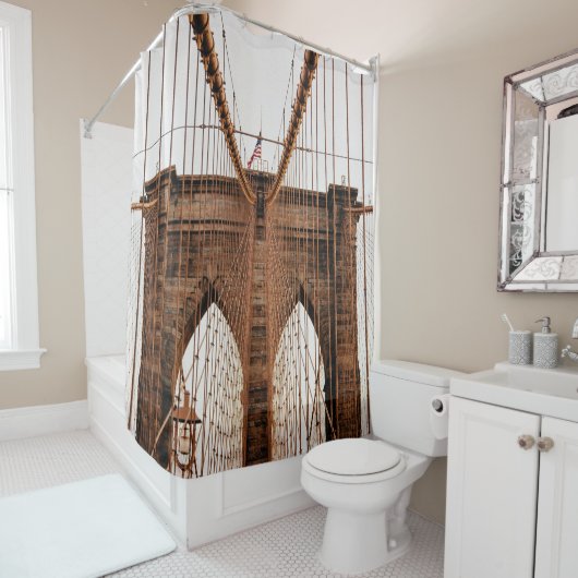 MANHATTAN BRIDGE NEW YORK シャワーカーテン (インサイチュ)