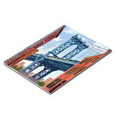 Manhattan Bridge New York City Painting ノートブック (左側)