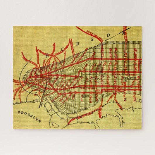 Manhattan Elevated Railway System (1900) Part I ジグソーパズル (横)