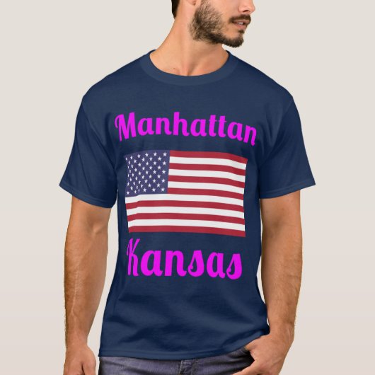Manhattan Kansas Stylish Prints4 Tシャツ (正面)