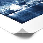 Manhattan New-York City Panoramic View Wood Poster ポスター (角)