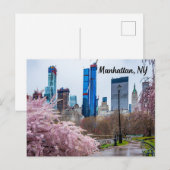 Manhattan, NY Cherry Blossom in Spring  ポストカード (正面/裏面)