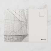 Manhattan View from Brooklyn postcard New York ポストカード (裏面)