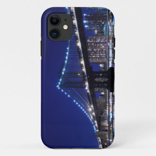 Manhattanbrückeのund -スカイラインのnachts iPhone 11 ケース