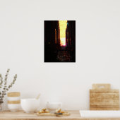 Manhattanhenge Sunset New York City，中 ポスター (キッチン)