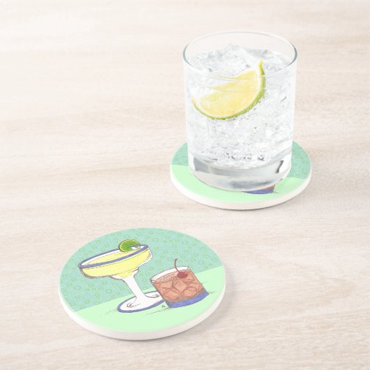 Manhattans及びマルガリータカスタマイズ可能な| コースター (側面)