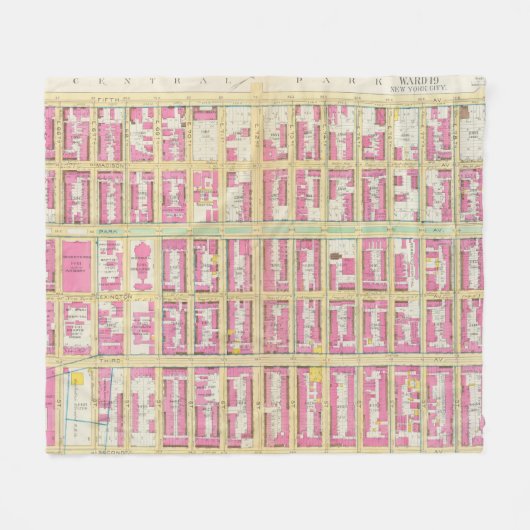 Manhatten、ニューヨーク3 フリースブランケット (正面(横))