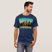Manhattenhedge NYC Sunset Manhatten New York Tシャツ (正面フル)