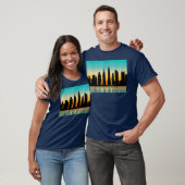 Manhattenhedge NYC Sunset Manhatten New York Tシャツ (ユニセックス)