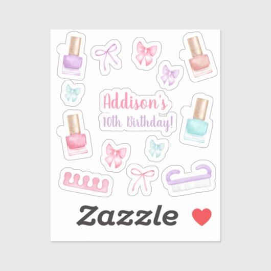 Mani-Pedi Party Manicure Pedicure Nail Polish シール (シート)