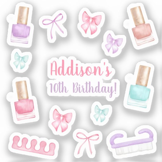 Mani-Pedi Party Manicure Pedicure Nail Polish シール (正面)