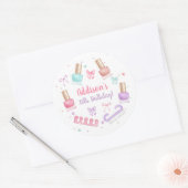 Mani-Pedi Party Manicure Pedicure Nail Polish ラウンドシール (封筒)