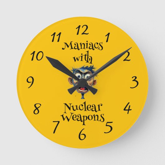 Maniacs Clock ラウンド壁時計 (正面)