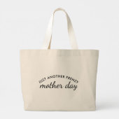 Manic Momday Funny Busy Mom Mother’s Day Gift ラージトートバッグ (裏面)