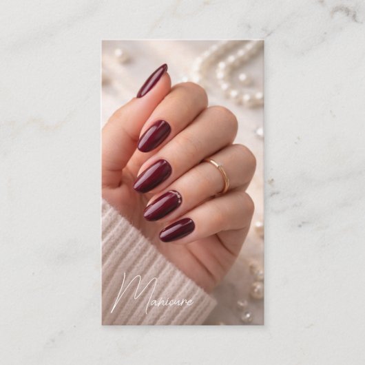 Manicure artist  名刺 (正面)