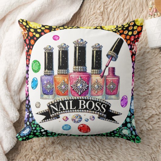 Manicure NAIL BOSS - See Back .  クッション (ブランケット)