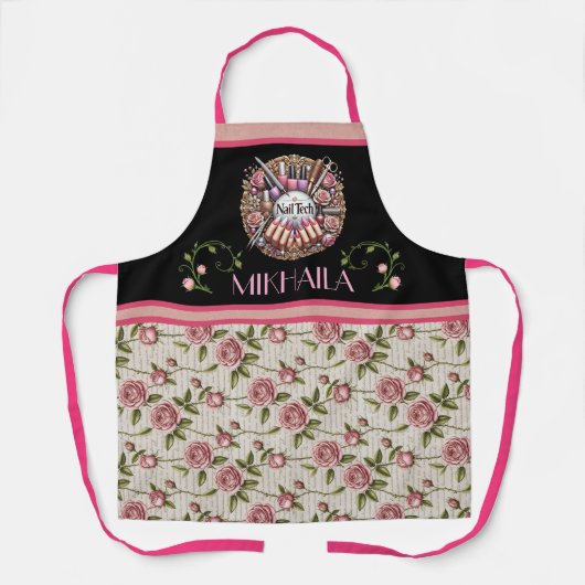 Manicure Nail Technician エプロン (正面)