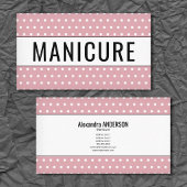 Manicure - Polka Dots Pink 名刺