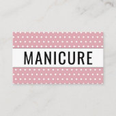 Manicure - Polka Dots Pink 名刺 (正面)