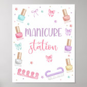Manicure Station Mani-Pedi Party Pedicure Spa Girl ポスター (正面)
