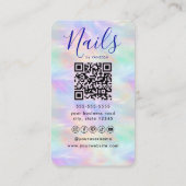 Manicurist Artist Nail Art Studio Stylish Opal 名刺 (裏面)