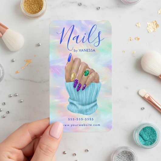 Manicurist Artist Nail Art Studio Stylish Opal 名刺