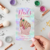 Manicurist Artist Stylish Nail Salon Chic Opal 名刺