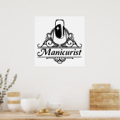 Manicurist at Work ポスター (キッチン)