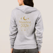 Manifest 2026 Hoodie with Gold Moon & Stars | Mini パーカ (裏面)