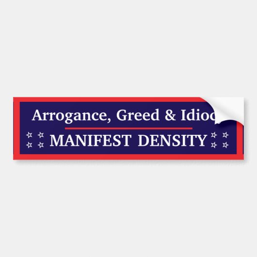 Manifest Density Bumper Sticker バンパーステッカー (正面)
