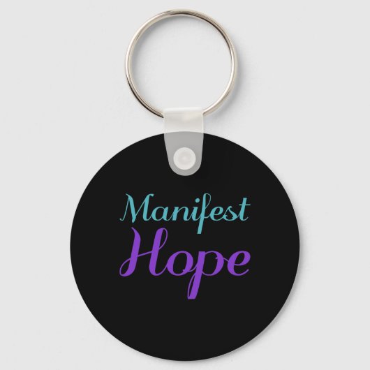 Manifest Hope 自殺予防啓発 プレミアム キーホルダー (正面)