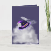 Manifest Magic Witch Hat Folded Halloween Card カード (正面)