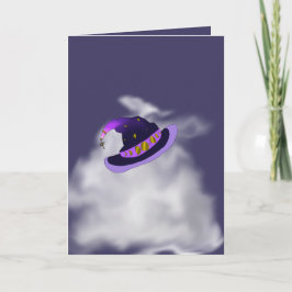 Manifest Magic Witch Hat Folded Halloween Card カード
