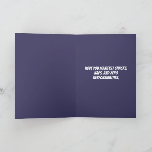 Manifest Magic Witch Hat Folded Halloween Card カード (内部)