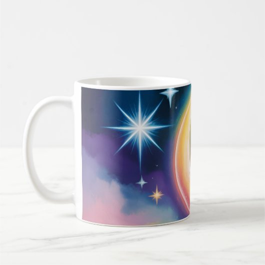 Manifest under the moon コーヒーマグカップ (左)