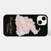 Manifest Your Dreams - Celestial Magic Hand Aesthe iPhoneケース (裏面横)