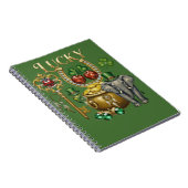 Manifest your dreams Golden lucky charm art ノートブック (右側)