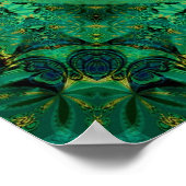 Manifest Your Magic Golden Pentacle Nature Green ポスター (角)