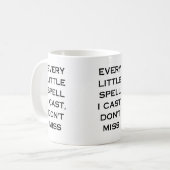 Manifestation Quote Typography Design コーヒーマグカップ (正面左)