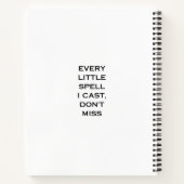 Manifestation Quote Typography Design ノートブック (裏面)