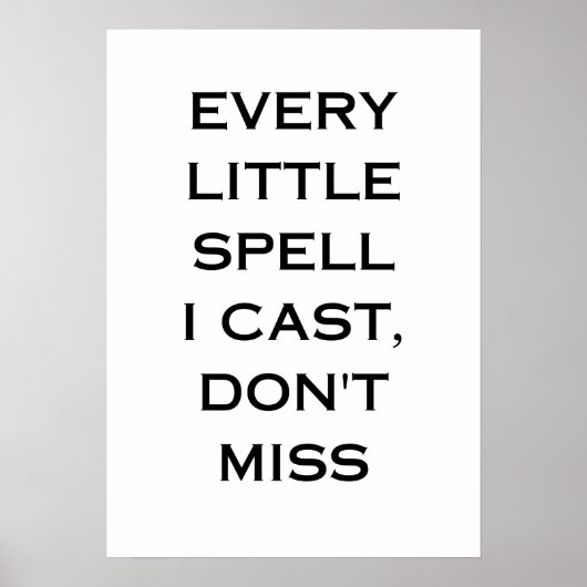 Manifestation Quote Typography Design ポスター (正面)