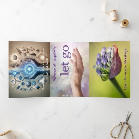 Manifestations, open to receive 三つ折りクリスマスカード (内部)