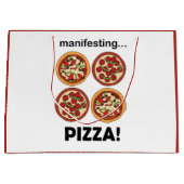 Manifesting Pepperoni Pizza Birthday Party ラージペーパーバッグ (正面)