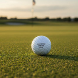 "Manifesting Straight Shots" Mindset Humor Gift ゴルフボール